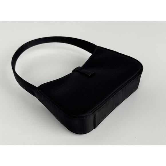 Saint Laurent Le 5 A 7 Mini Hobo Bag Black Satin - Picture 9 of 16